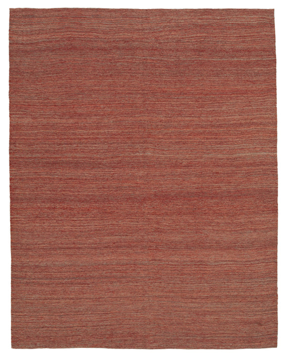 7x9 Red Contemporary Kilim Rug - 30155