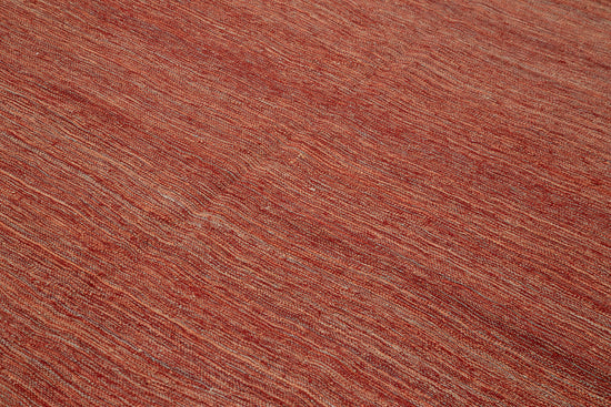 7x9 Red Contemporary Kilim Rug - 30155