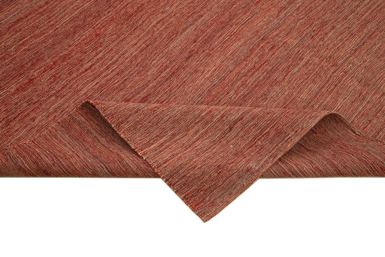 7x9 Red Contemporary Kilim Rug - 30155