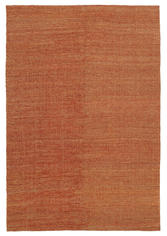 5x8 Orange Contemporary Kilim Rug - 30162