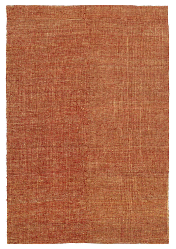 5x8 Orange Contemporary Kilim Rug - 30162