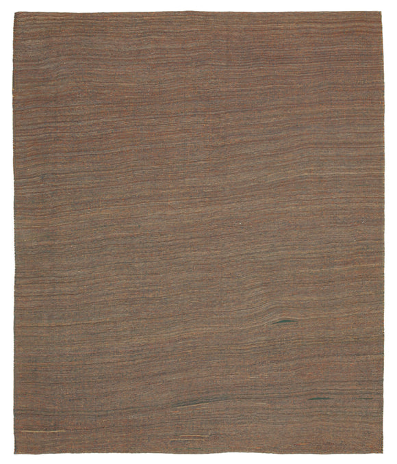 8x10 Brown Contemporary Kilim Rug - 30163