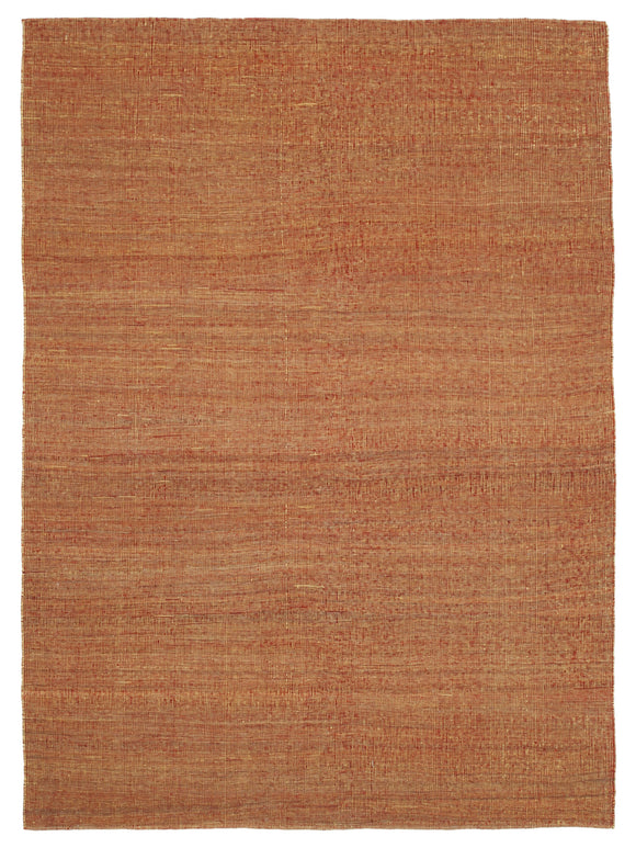 6x9 Orange Contemporary Kilim Rug - 30169