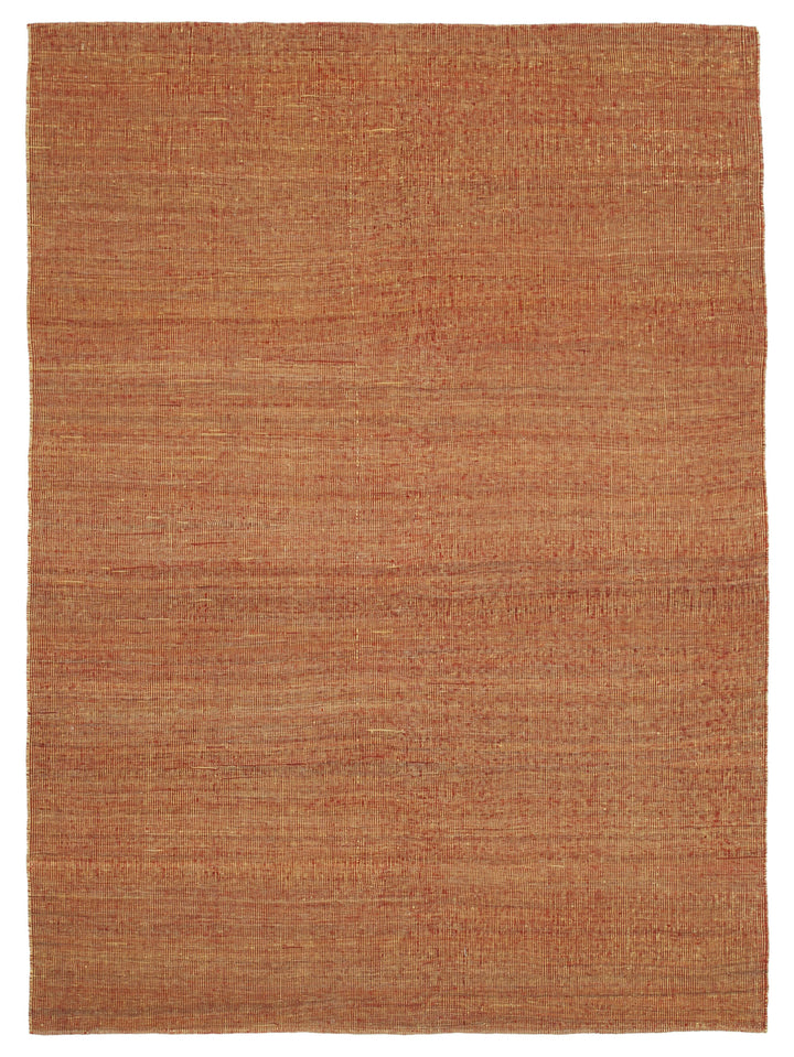 6x9 Orange Contemporary Kilim Rug - 30169