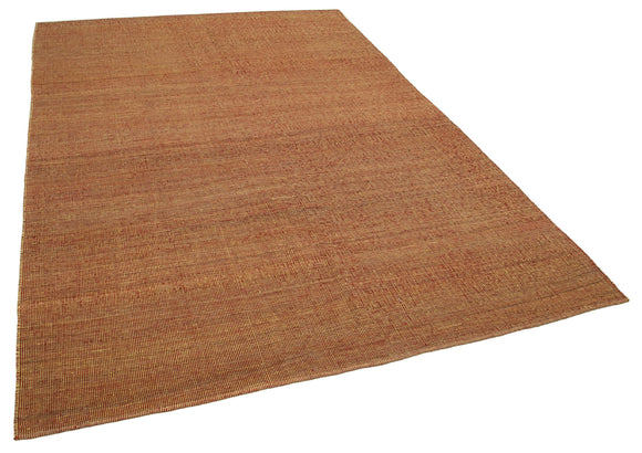 6x9 Orange Contemporary Kilim Rug - 30169