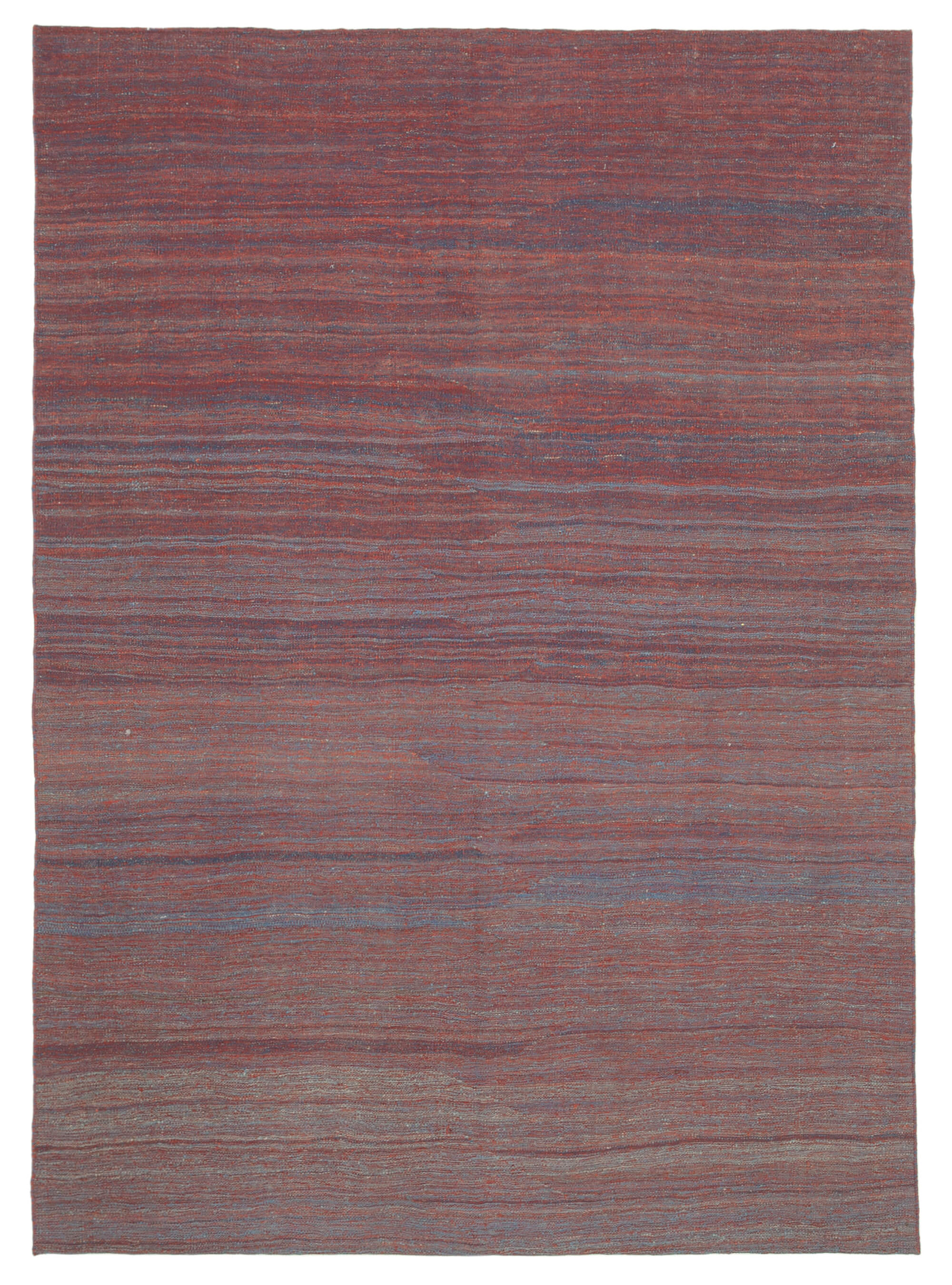 7x10 Red Contemporary Kilim Rug - 30172