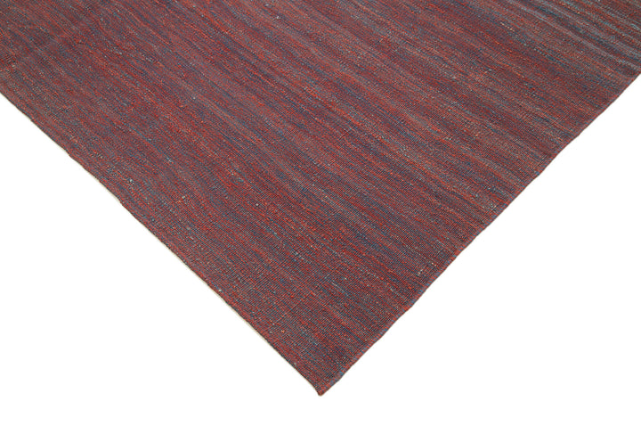 7x10 Red Contemporary Kilim Rug - 30172