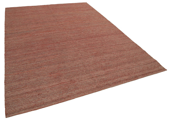 7x10 Red Contemporary Kilim Rug - 30174