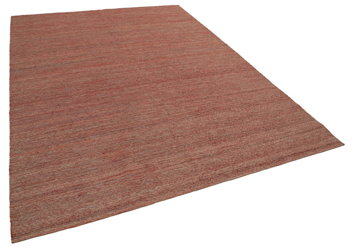 7x10 Red Contemporary Kilim Rug - 30174