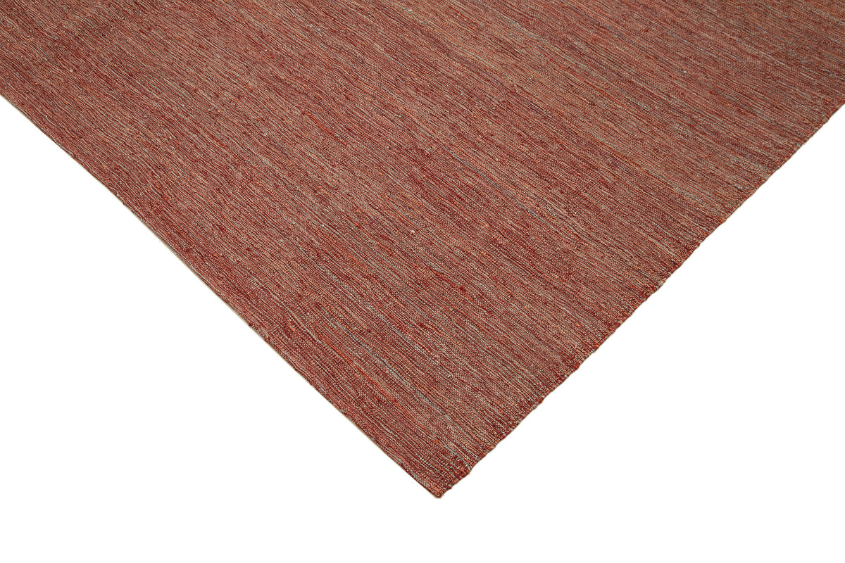 7x10 Red Contemporary Kilim Rug - 30174