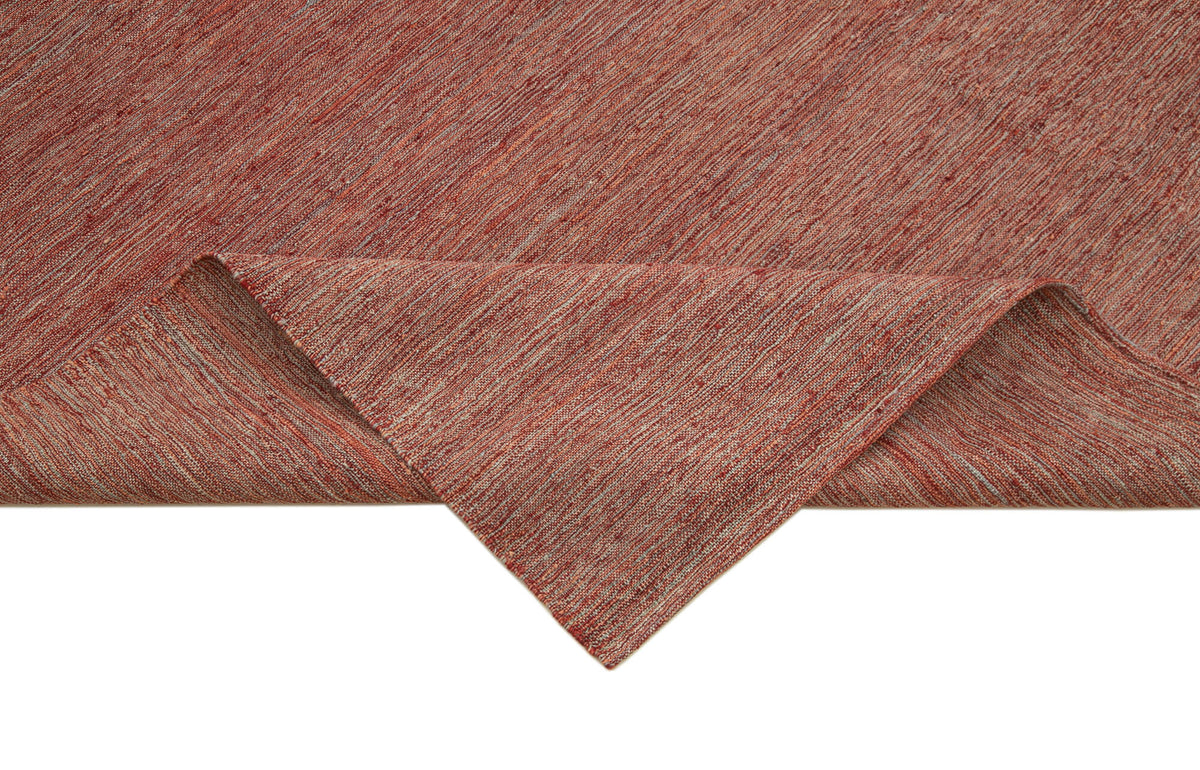 7x10 Red Contemporary Kilim Rug - 30174