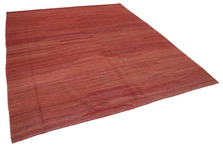 8x9 Red Contemporary Kilim Rug - 30175
