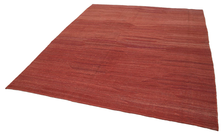 8x9 Red Contemporary Kilim Rug - 30175