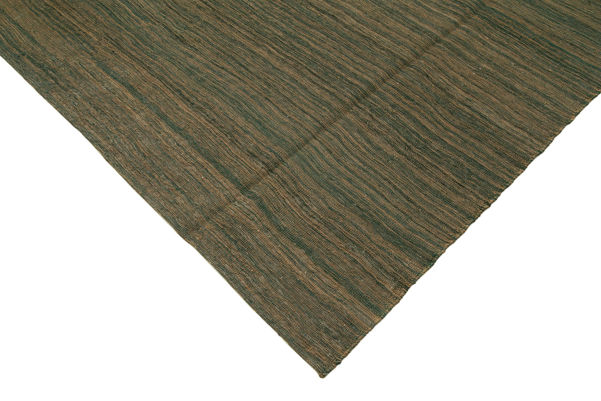 8x9 Green Contemporary Kilim Rug - 30177