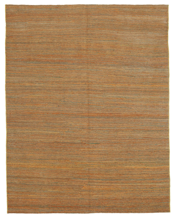 6x8 Orange Contemporary Kilim Rug - 30189