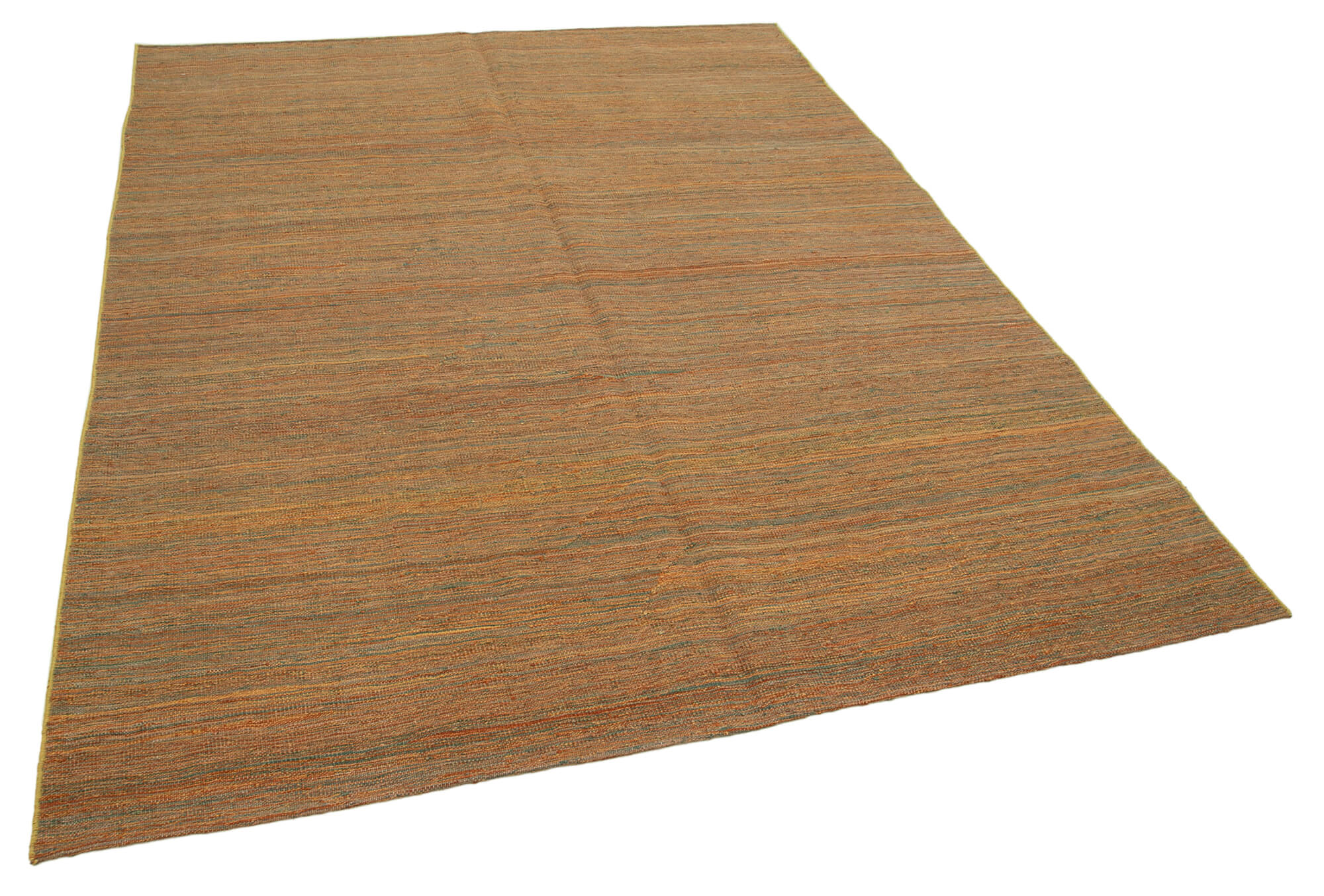 6x8 Orange Contemporary Kilim Rug - 30189