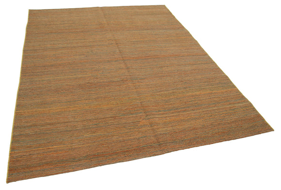 6x8 Orange Contemporary Kilim Rug - 30189