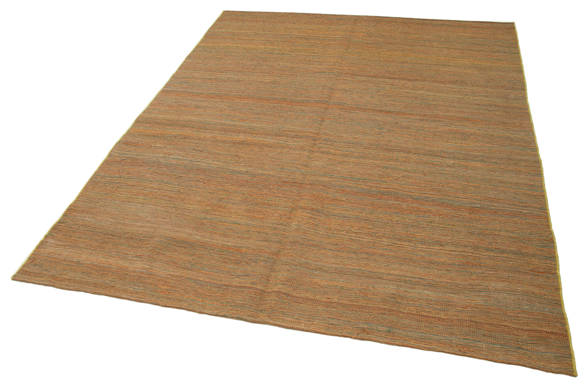 6x8 Orange Contemporary Kilim Rug - 30189