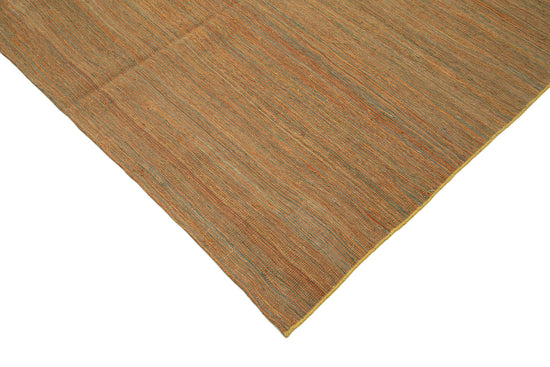 6x8 Orange Contemporary Kilim Rug - 30189