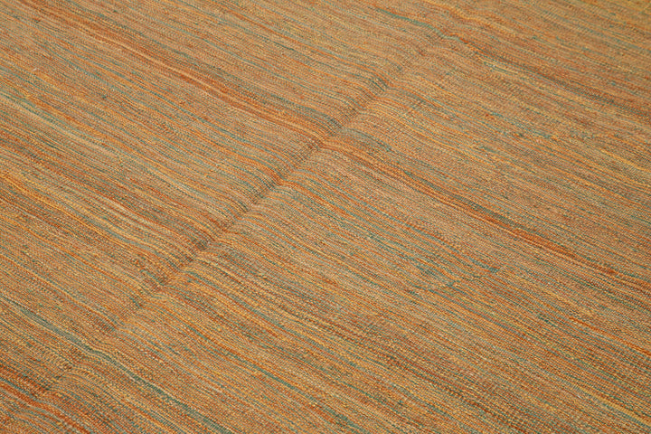 6x8 Orange Contemporary Kilim Rug - 30189