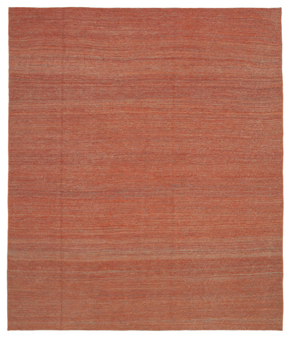 8x9 Red Contemporary Kilim Rug - 30194