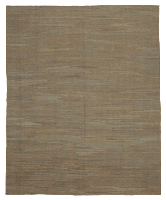 8x9 Brown Contemporary Kilim Rug - 30205
