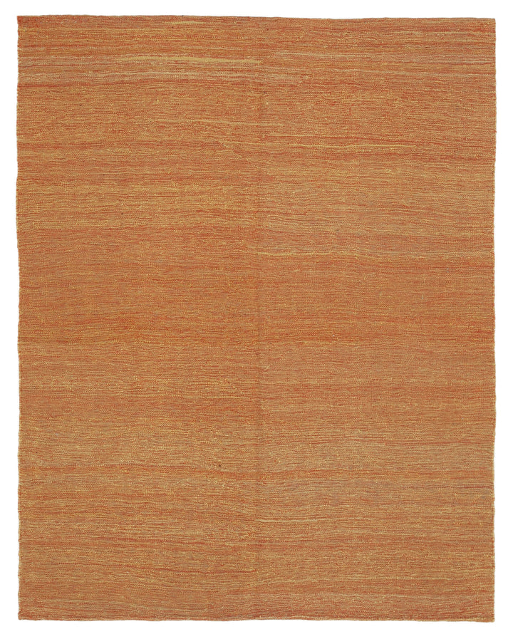 5x7 Orange Contemporary Kilim Rug - 30214
