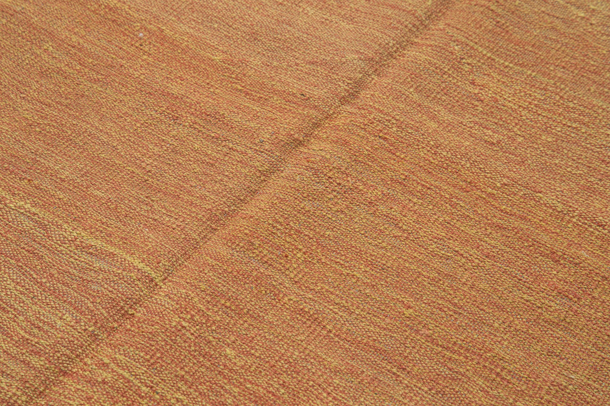 5x7 Orange Contemporary Kilim Rug - 30214