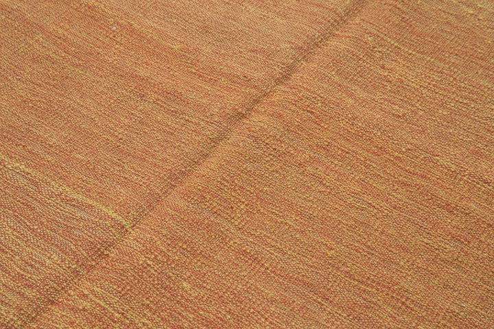 5x7 Orange Contemporary Kilim Rug - 30214