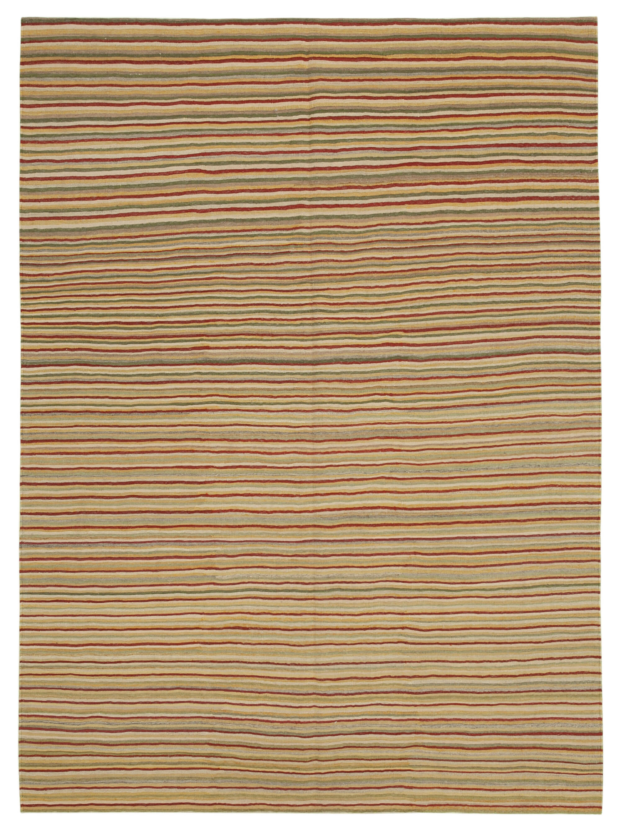 7x10 Beige Contemporary Kilim Rug - 30217