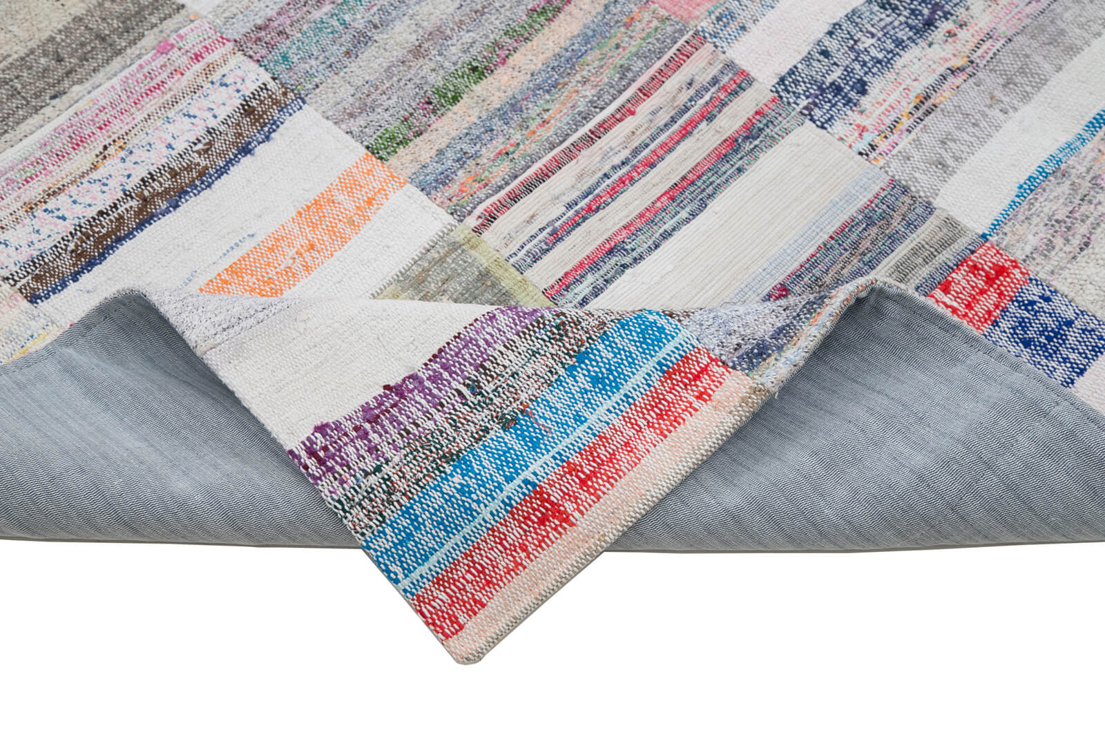 7x8 Multicolor Kilim Patchwork Rug - 30223