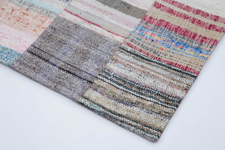 7x10 Multicolor Kilim Patchwork Rug - 30224