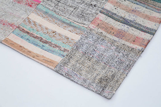 7x10 Multicolor Kilim Patchwork Rug - 30225