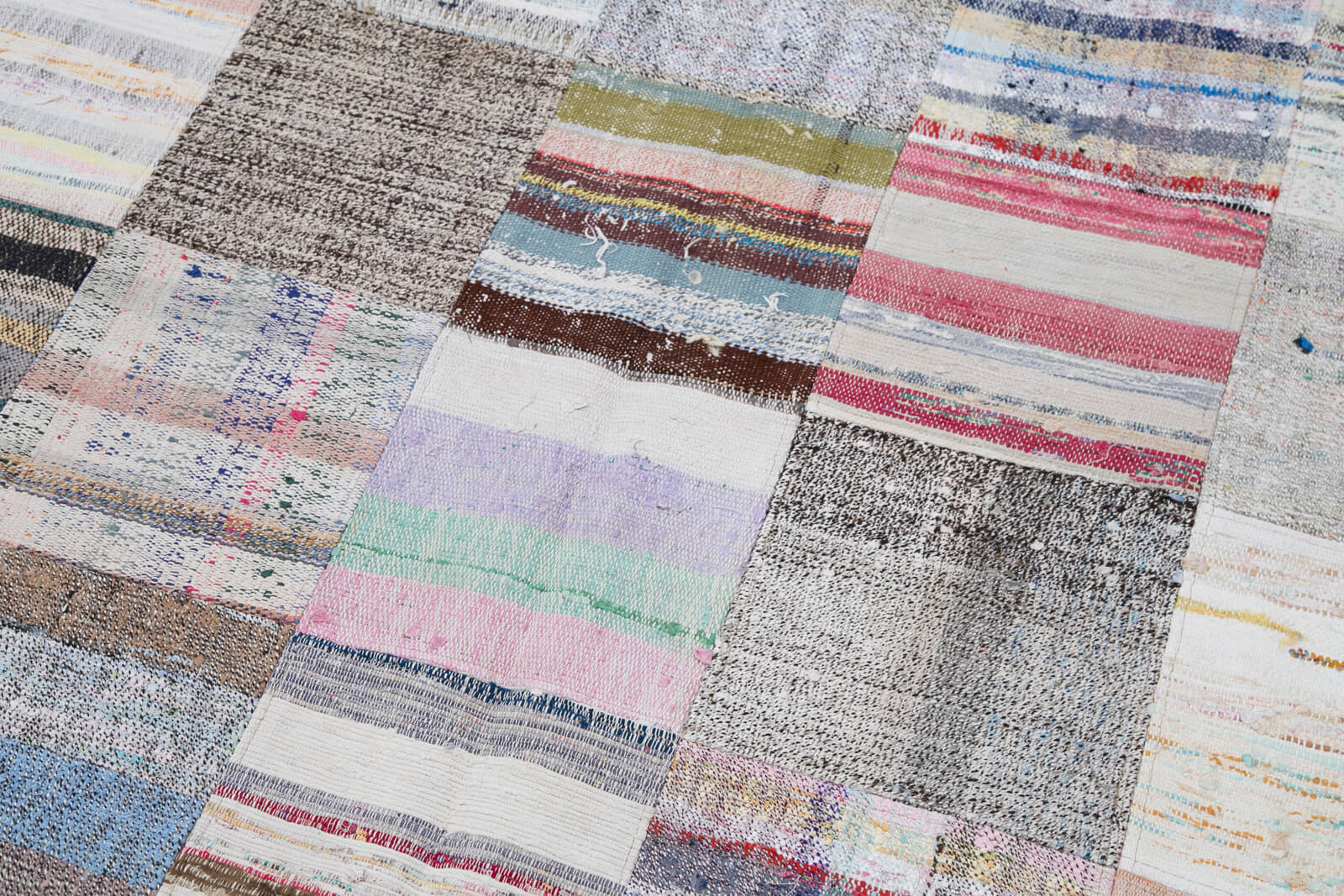 7x10 Multicolor Kilim Patchwork Rug - 30225