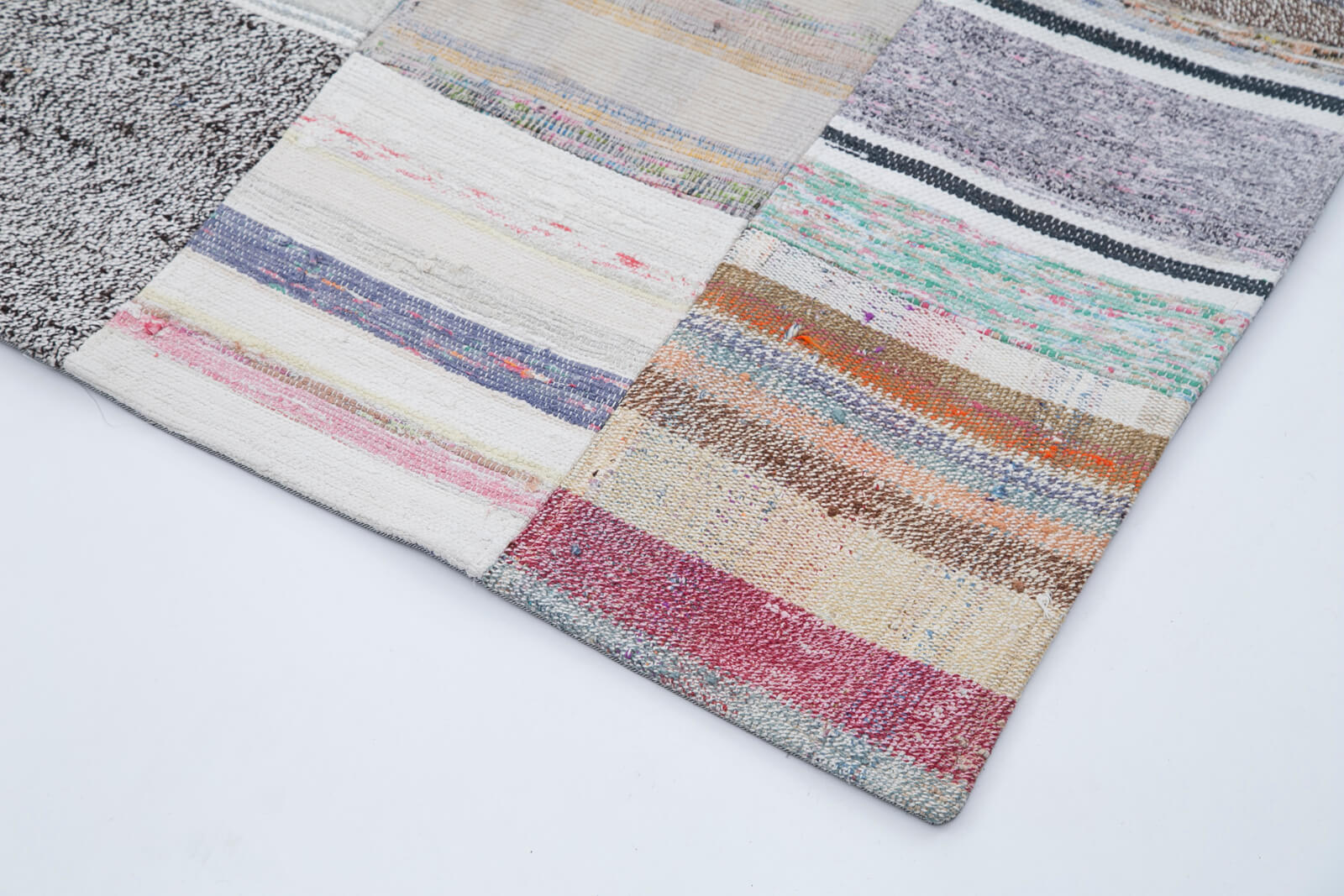 7x10 Multicolor Kilim Patchwork Rug - 30226