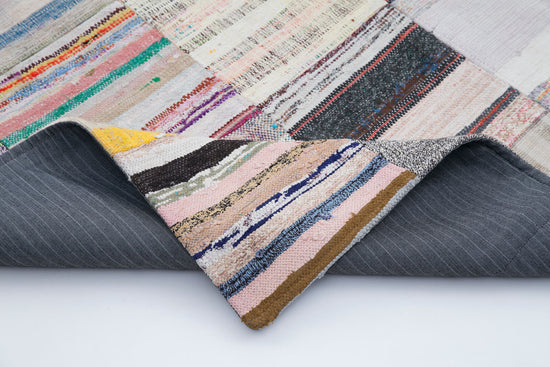 7x10 Multicolor Kilim Patchwork Rug - 30227