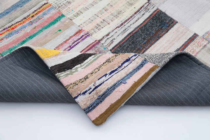 7x10 Multicolor Kilim Patchwork Rug - 30227