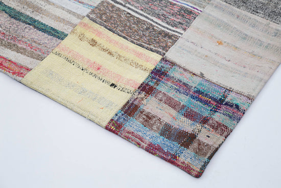 7x10 Multicolor Kilim Patchwork Rug - 30229