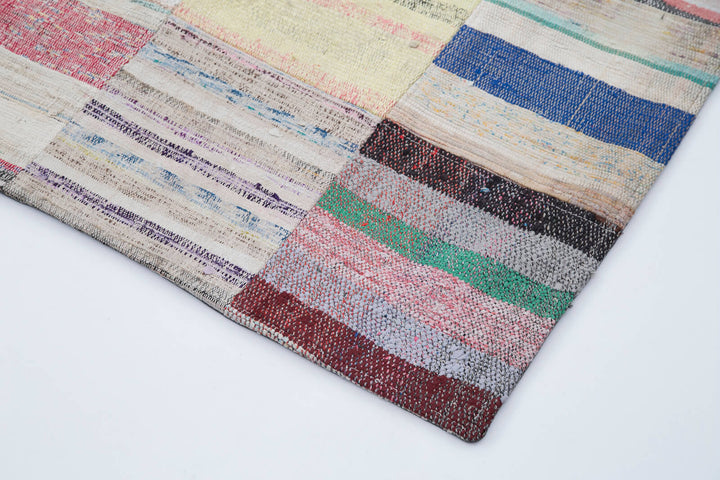 7x10 Multicolor Kilim Patchwork Rug - 30230