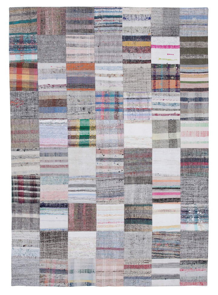 7x10 Multicolor Kilim Patchwork Rug - 30231