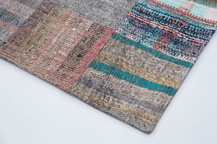 7x10 Multicolor Kilim Patchwork Rug - 30231