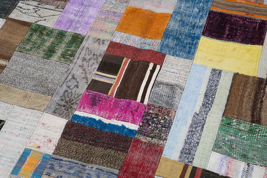 7x10 Multicolor Kilim Patchwork Rug - 30233