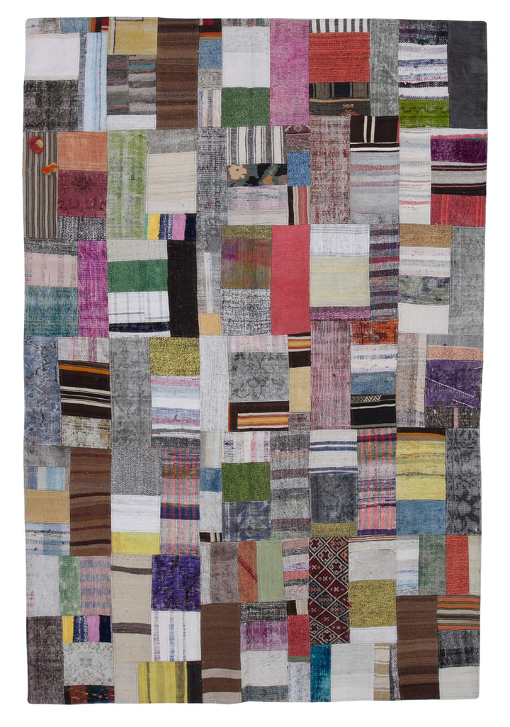 7x10 Multicolor Kilim Patchwork Rug - 30234
