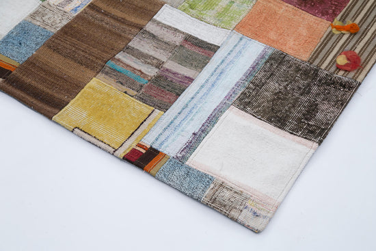7x10 Multicolor Kilim Patchwork Rug - 30234