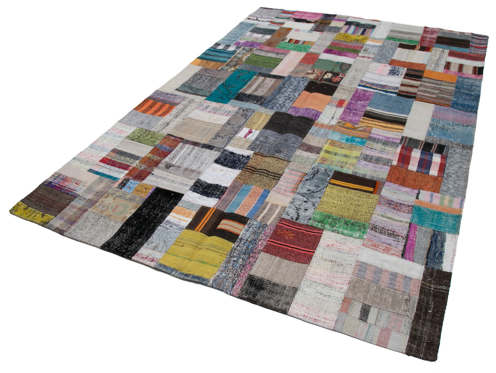 7x10 Multicolor Kilim Patchwork Rug - 30235