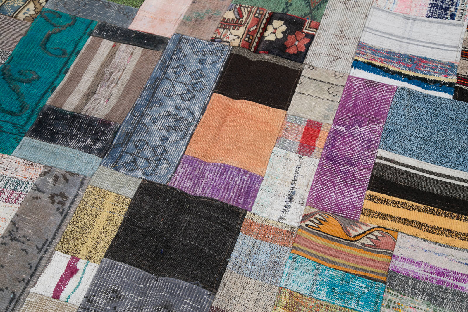 7x10 Multicolor Kilim Patchwork Rug - 30235