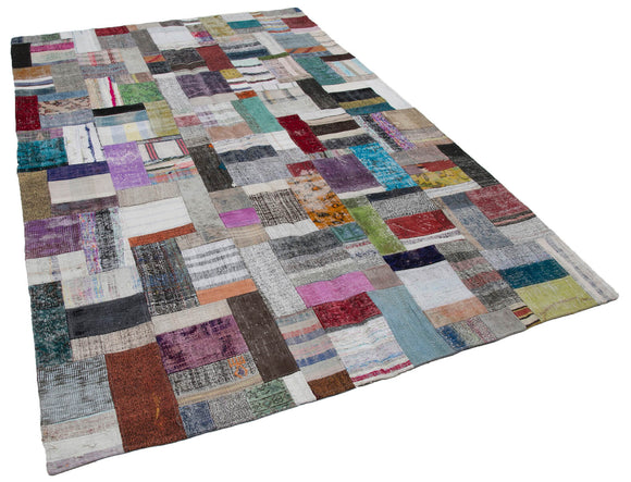 7x10 Multicolor Kilim Patchwork Rug - 30236