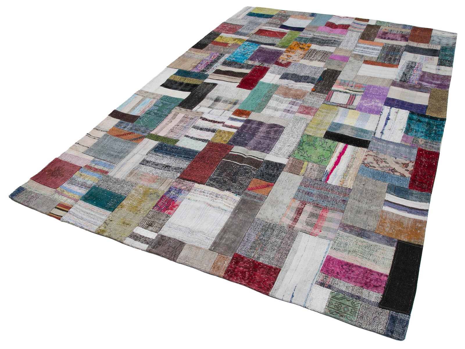 7x10 Multicolor Kilim Patchwork Rug - 30236
