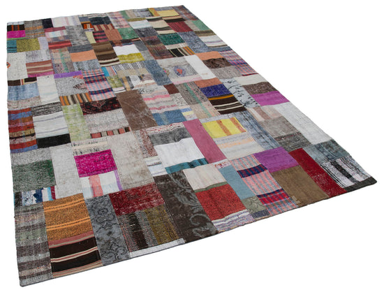 7x10 Multicolor Kilim Patchwork Rug - 30237