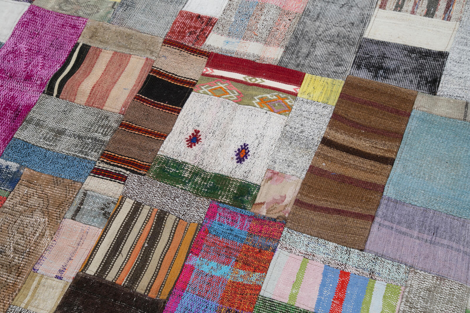 7x10 Multicolor Kilim Patchwork Rug - 30238